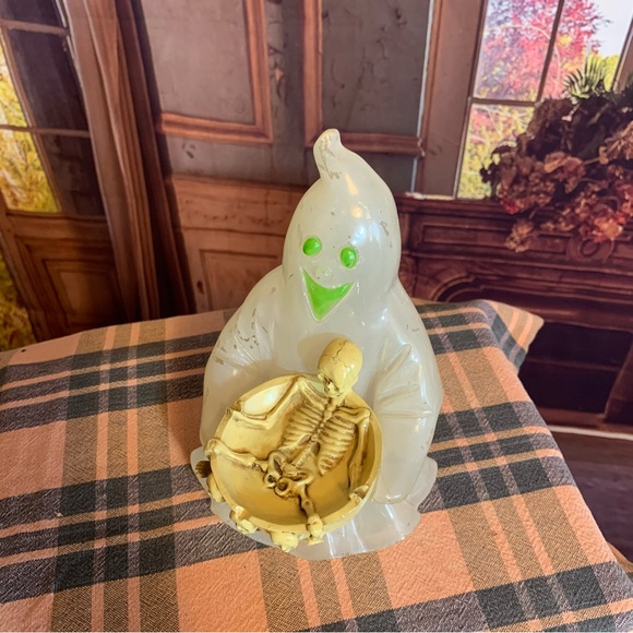 Vintage Halloween Ghost Light Up Rustic 1990’s Decor Party Holiday Battery - Picture 3 of 16